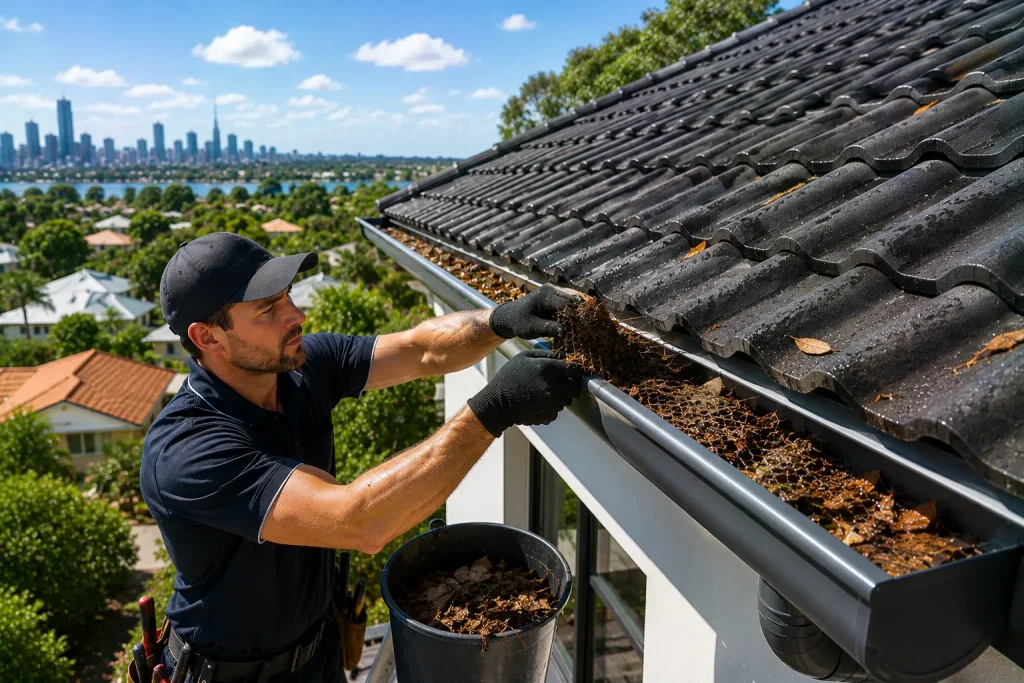 gutter cleaning brisbane southside roof and gutter cleaning services